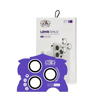 Mey İthalat®   iPhone 17 Pro Max Bilvis Titan Kamera Lens - Gümüş