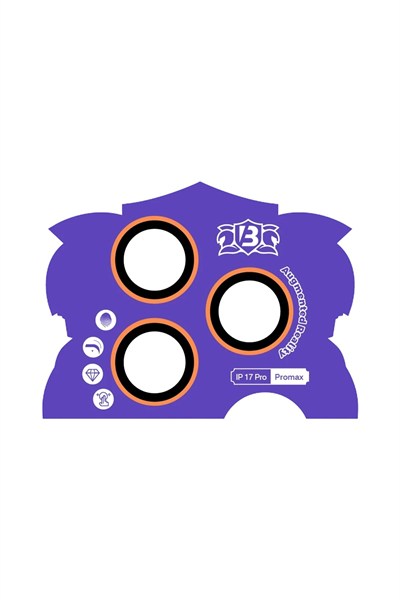 Mey İthalat®   iPhone 17 Pro Max Bilvis Titan Kamera Lens - Turuncu