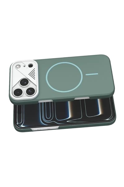 Mey İthalat®   iPhone 17 Pro Max Export Magsafe Kapak - Turkuaz