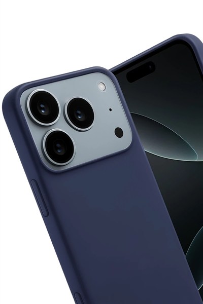 Mey İthalat®   iPhone 17 Pro Max First Silikon - Lacivert