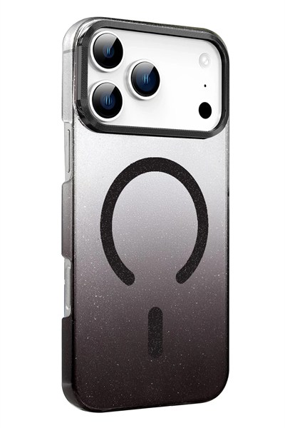 Mey İthalat®   iPhone 17 Pro Max Glossy Magsafe Kapak - Siyah
