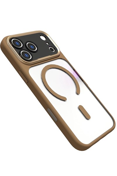 Mey İthalat®   iPhone 17 Pro Max Hazar Magsafe Kapak - Gold