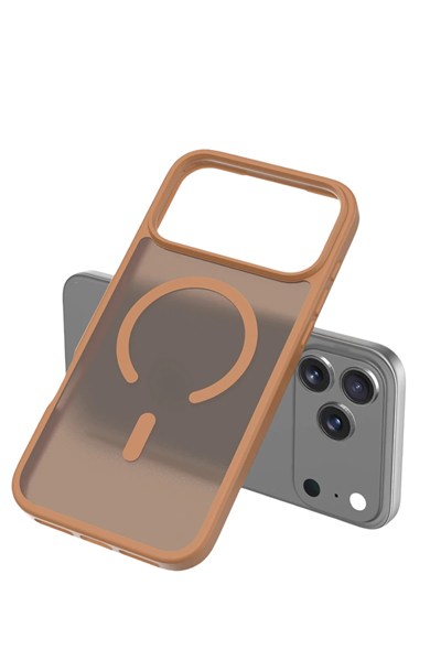 Mey İthalat®   iPhone 17 Pro Max Jota Magsafe Kapak - Çöl Titanyum