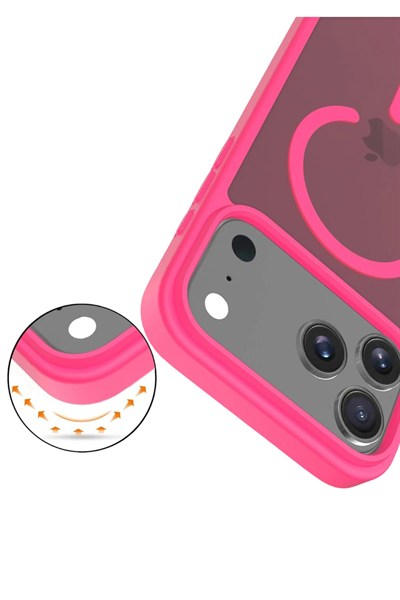 Mey İthalat®   iPhone 17 Pro Max Jota Magsafe Kapak - Rose