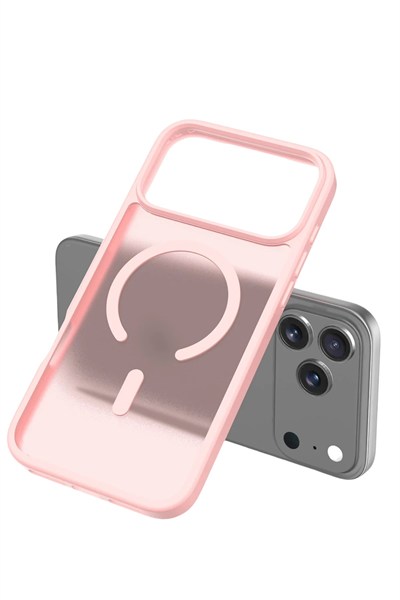 Mey İthalat®   iPhone 17 Pro Max Jota Magsafe Kapak - Pudra