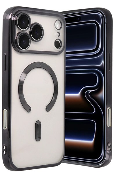 Mey İthalat®   iPhone 17 Pro Max Kross Magneticsafe Kapak - Siyah