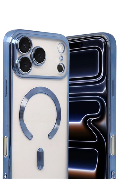 Mey İthalat®   iPhone 17 Pro Max Kross Magneticsafe Kapak - Sierra Blue