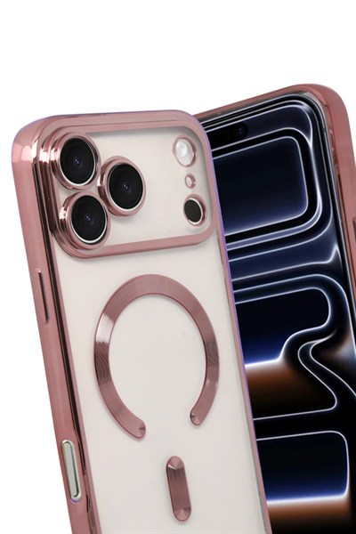 Mey İthalat®   iPhone 17 Pro Max Kross Magneticsafe Kapak - Rose