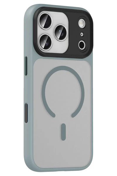 Mey İthalat®   iPhone 17 Pro Max Megane Magsafe Kapak - Titan Gri