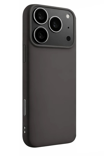 Mey İthalat®   iPhone 17 Pro Max Nano içi Kadife Silikon - Gri