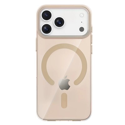 Mey İthalat®   iPhone 17 Pro Max PC Blank Magsafe Kapak - Çöl Titanyum