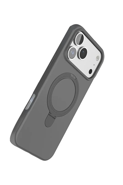 Mey İthalat®   iPhone 17 Pro Max Regal Magsafe Standlı Kapak - Titan Gri