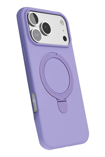 Mey İthalat®   iPhone 17 Pro Max Regal Magsafe Standlı Kapak - Lila