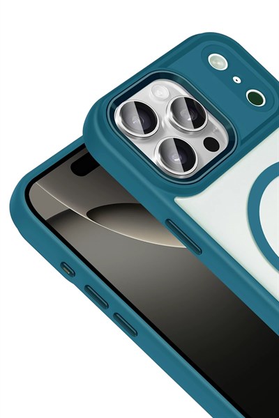 Mey İthalat®   iPhone 17 Pro Max Terea Magsafe Kapak - Açık Mavi