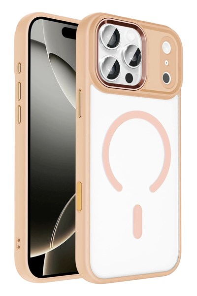 Mey İthalat®   iPhone 17 Pro Max Terea Magsafe Kapak - Pembe