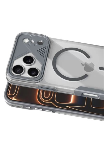 Mey İthalat®   iPhone 17 Pro Max Zinko Magsafe Kapak - Titan Gri