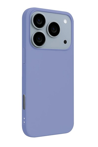 Mey İthalat®   iPhone 17 Pro Nano içi Kadife Silikon - Lila