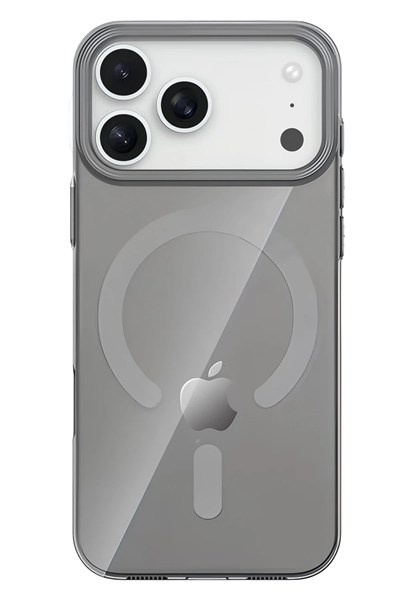 Mey İthalat®   iPhone 17 Pro PC Blank Magsafe Kapak - Natural Grey