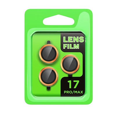 Mey İthalat®   iPhone 17 Pro Raze Metal Kamera Lens - Turuncu