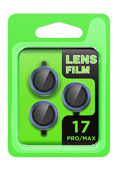 Mey İthalat®   iPhone 17 Pro Raze Metal Kamera Lens - Koyu Mavi