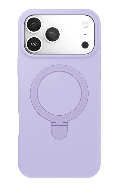 Mey İthalat®   iPhone 17 Pro Regal Magsafe Standlı Kapak - Lila