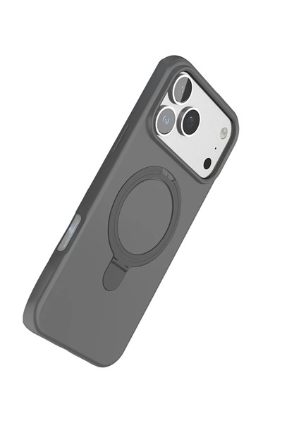Mey İthalat®   iPhone 17 Pro Regal Magsafe Standlı Kapak - Titan Gri