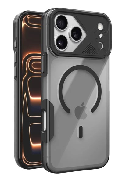 Mey İthalat®   iPhone 17 Pro Zinko Magsafe Kapak - Siyah