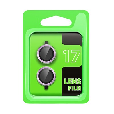 Mey İthalat®   iPhone 17 Raze Metal Kamera Lens - Açık Mor