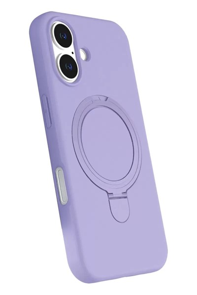 Mey İthalat®   iPhone 17 Regal Magsafe Standlı Kapak - Lila