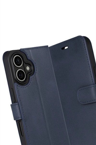 Mey İthalat®   iPhone 17 Trend S Plus Kapaklı Kılıf - Lacivert