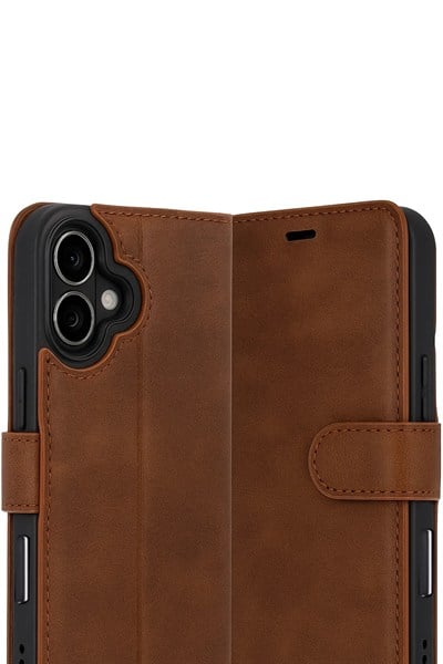 Mey İthalat®   iPhone 17 Trend S Plus Kapaklı Kılıf - Taba