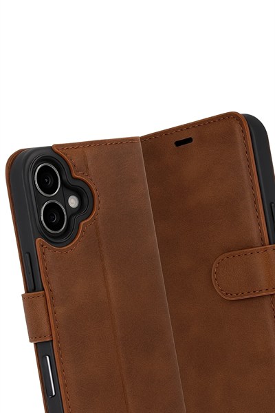 Mey İthalat®   iPhone 17 Trend S Plus Kapaklı Kılıf - Taba