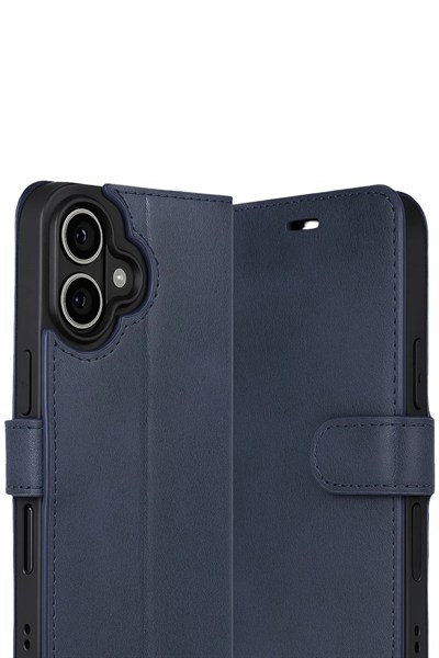 Mey İthalat®   iPhone 17 Trend S Plus Kapaklı Kılıf - Lacivert