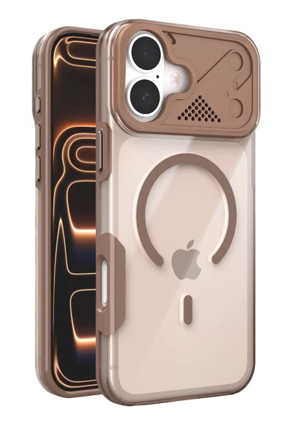 Mey İthalat®   iPhone 17 Zinko Magsafe Kapak - Çöl Titanyum
