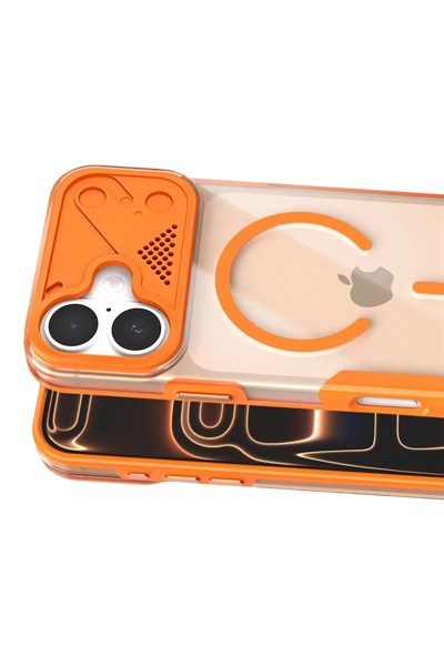 Mey İthalat®   iPhone 17 Zinko Magsafe Kapak - Turuncu