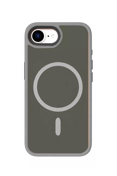 Mey İthalat®   iPhone 17E Megane Magsafe Kapak - Titan Gri
