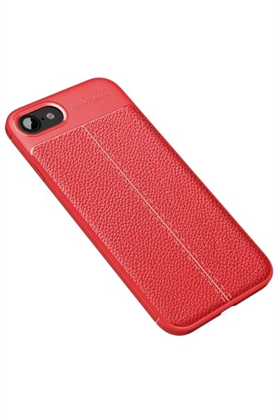 Mey İthalat®   iPhone 7 Kılıf Auto Focus Kapak - Kırmızı