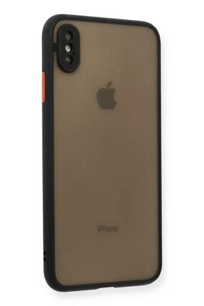 Mey İthalat®   iPhone XS Max Kılıf Montreal Silikon Kapak - Siyah