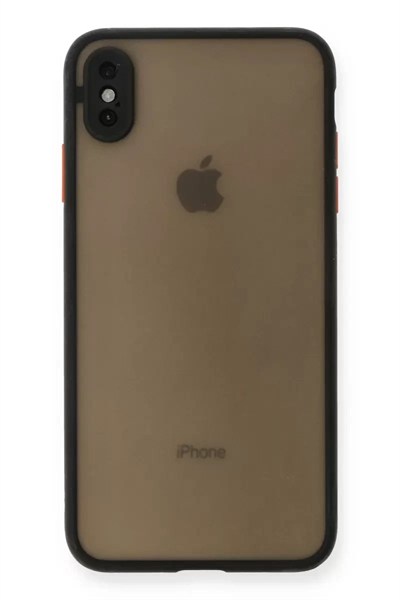 Mey İthalat®   iPhone XS Max Kılıf Montreal Silikon Kapak - Siyah