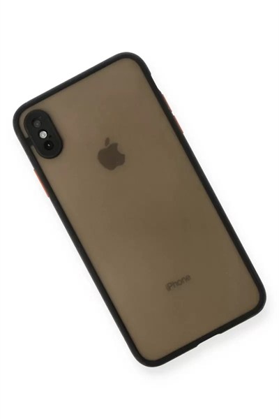 Mey İthalat®   iPhone XS Max Kılıf Montreal Silikon Kapak - Siyah