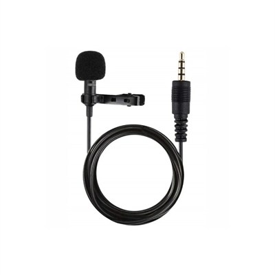 Mey İthalat®  3.5mm Jak 1.5 Metre Double Mikrofon - Siyah