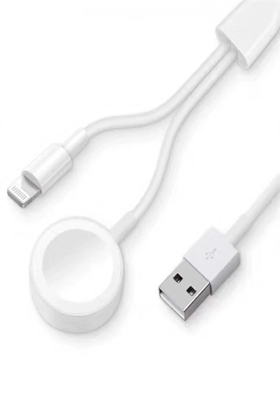 Mey İthalat®  AC08 2in1 Kablosuz Şarj  Watch 1/2/3/4/5/6/7/8/SE