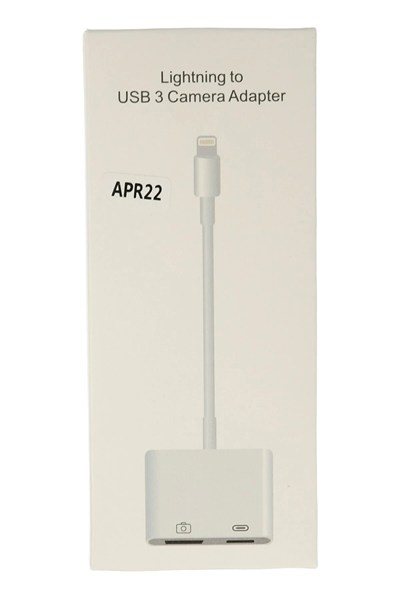 Mey İthalat®  APR22 Iphone Otg 2in1 - Beyaz