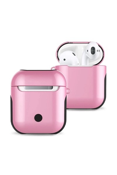 Mey İthalat®  Airpods 2 (2.nesil) 3in1 Kılıf - Pembe