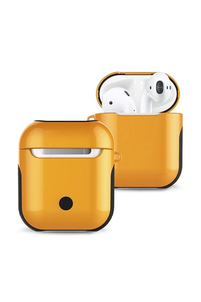 Mey İthalat®  Airpods 2 (2.nesil) 3in1 Kılıf - Sarı
