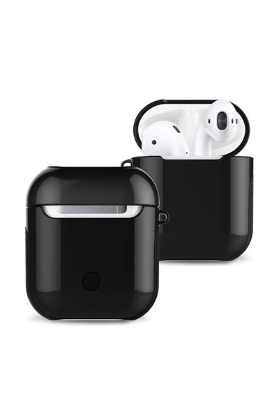 Mey İthalat®  Airpods 2 (2.nesil) 3in1 Kılıf - Siyah