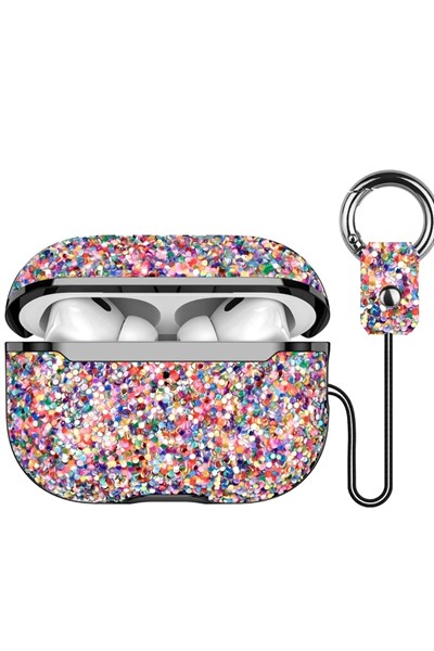 Mey İthalat®  Airpods 2 (2.nesil) Bright Simli Airpods Kapak - Gold