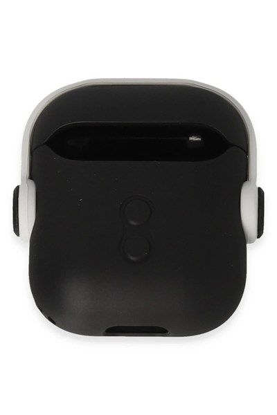 Mey İthalat®  Airpods 2 (2.nesil) Cool Kılıf - Siyah-Beyaz