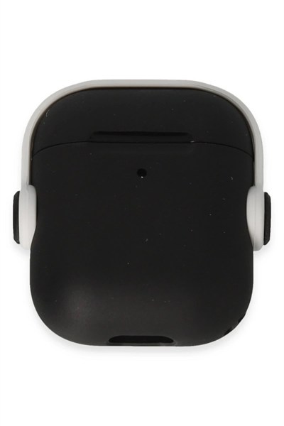 Mey İthalat®  Airpods 2 (2.nesil) Cool Kılıf - Siyah-Beyaz