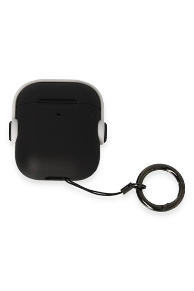 Mey İthalat®  Airpods 2 (2.nesil) Cool Kılıf - Siyah-Beyaz